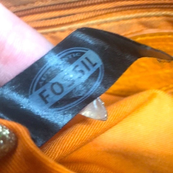 Fossil Preston Leather crossbody In orange - Picture 14 of 14
